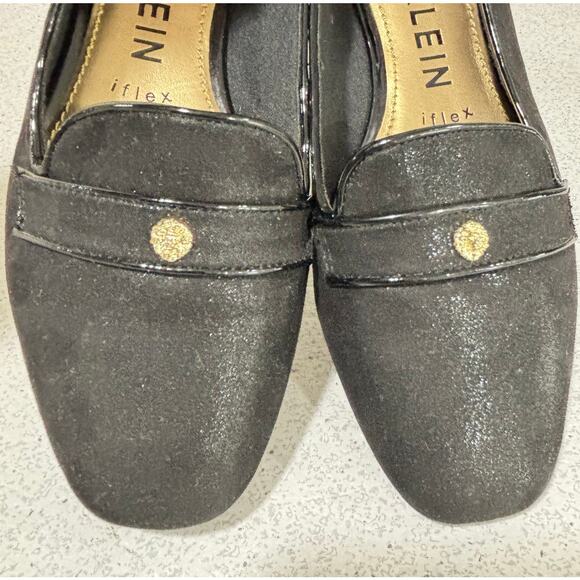 Anne Klein casual shoes iflex black metallic flats ladies US size 7.5M loafers - Picture 10 of 10